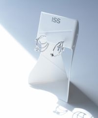 ガラスフープピュアチタンポストピアス【ISS】