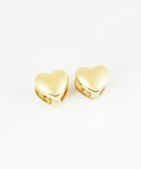 パフハートステンレスピアス【Zoule】