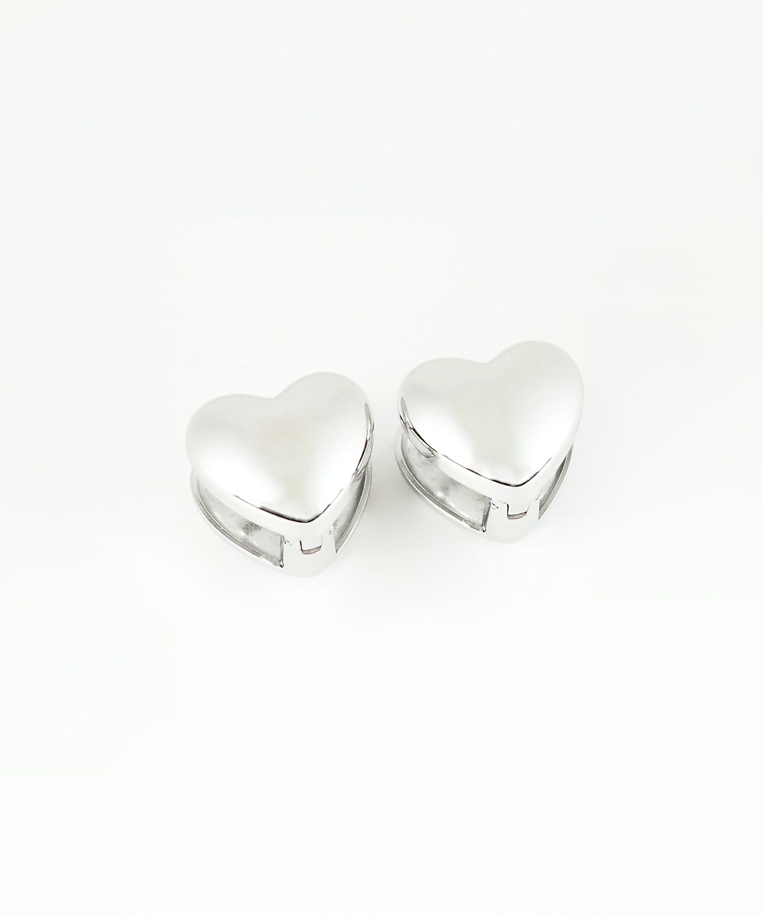パフハートステンレスピアス【Zoule】