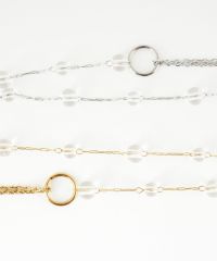 10%off】ステーション2wayステンレスブレスレット・アンクレット