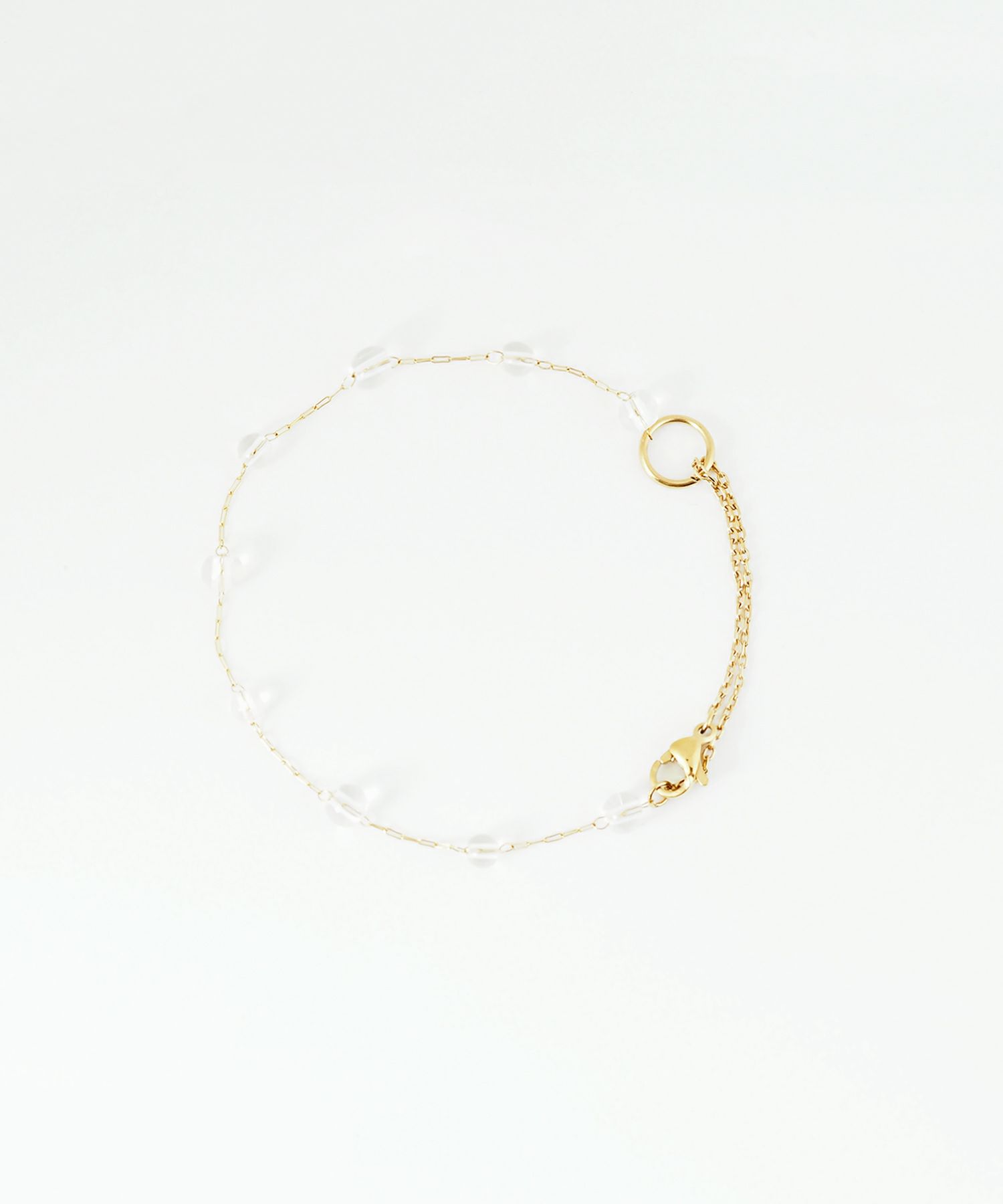 ステーション2wayステンレスブレスレット・アンクレット【Zoule】