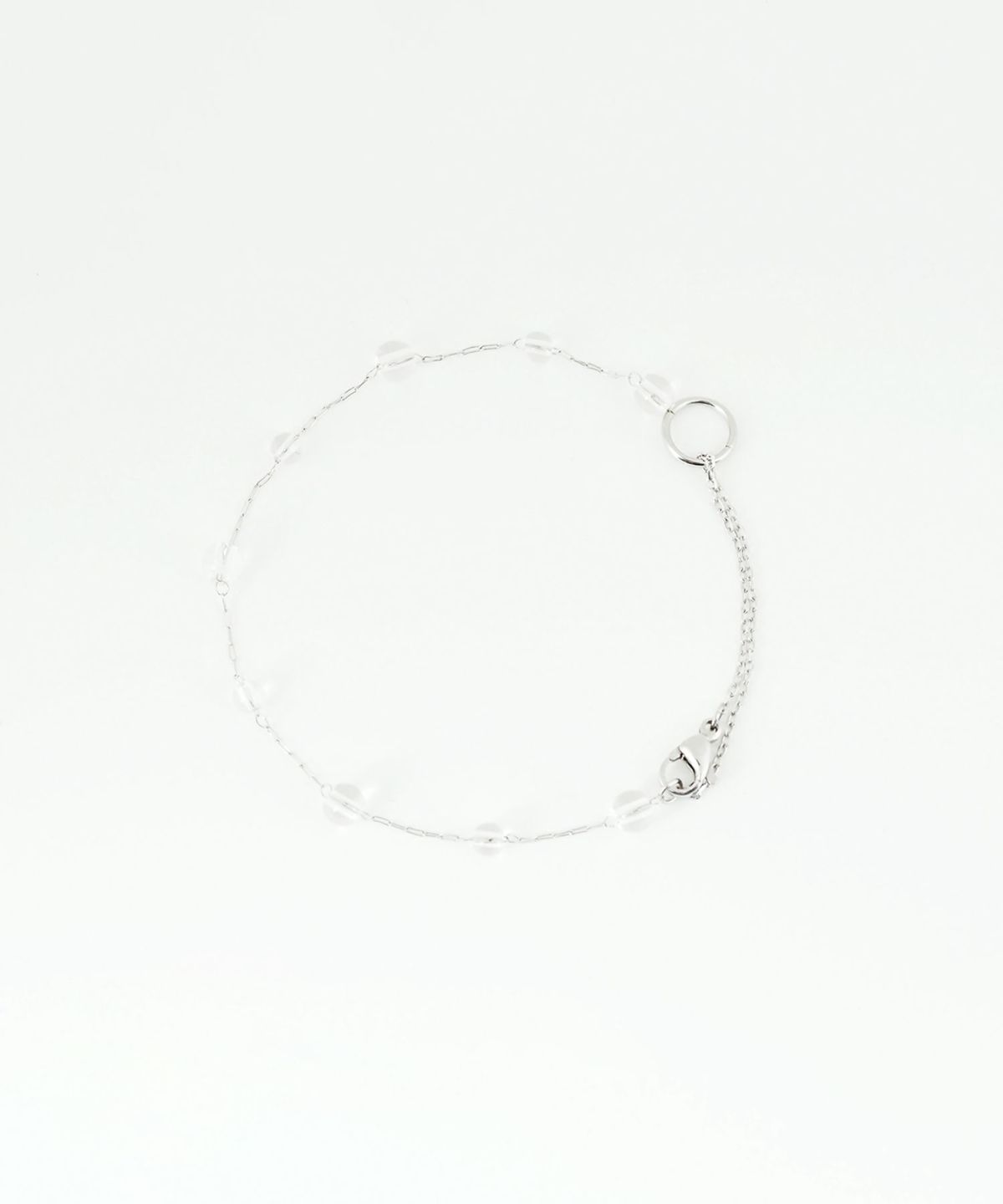 ステーション2wayステンレスブレスレット・アンクレット【Zoule】