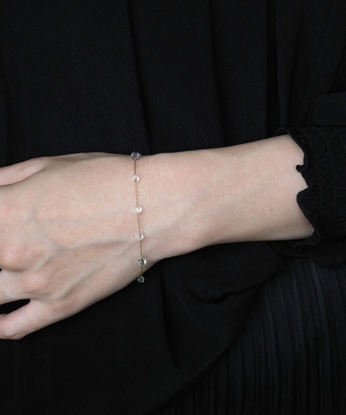 アンクレット un 10%off】ステーション2wayステンレスブレスレット・アンクレット