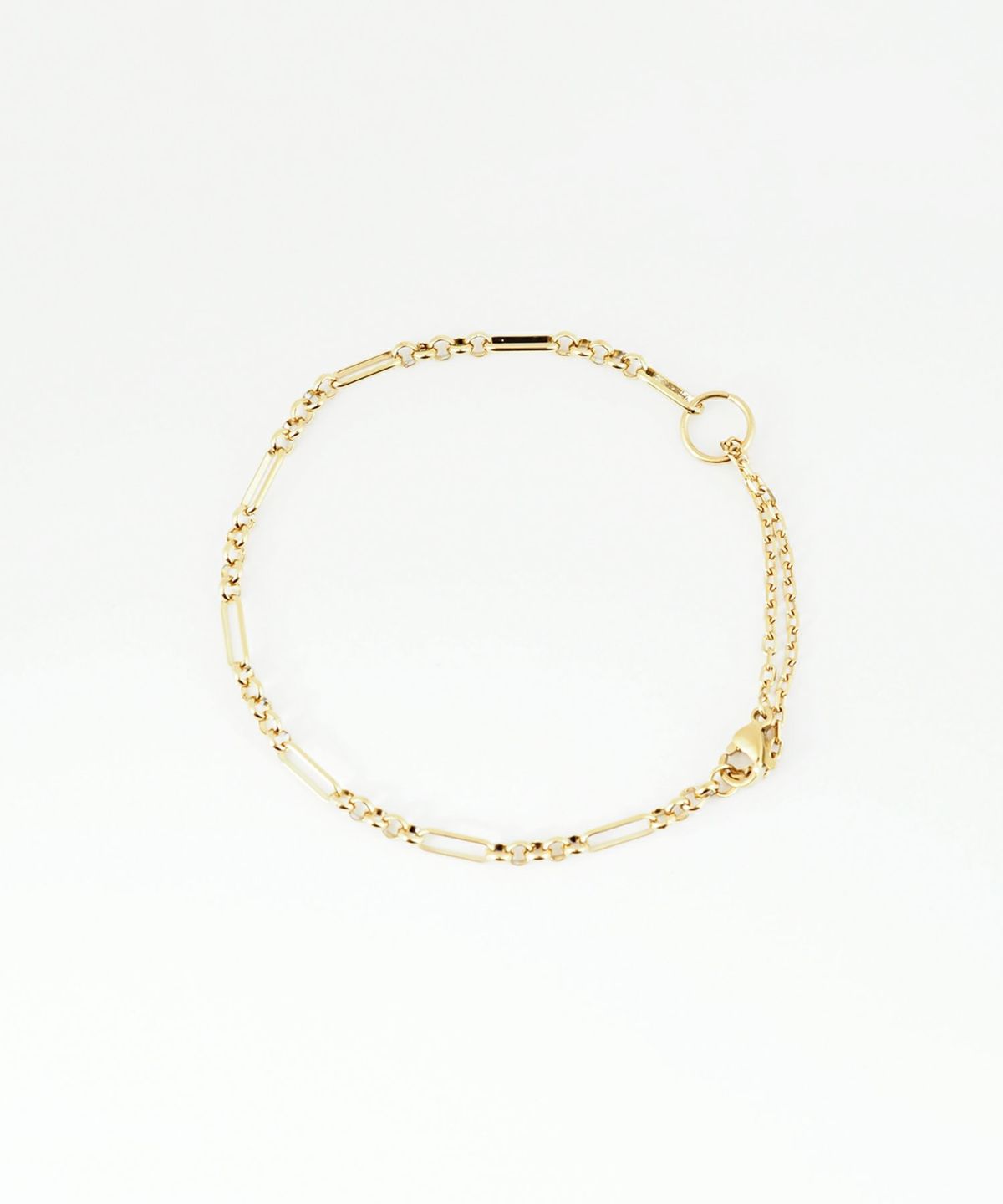 ブレスレット　アンクレット　12本 ミックスチェーン2wayステンレスブレスレット・アンクレット【Zoule