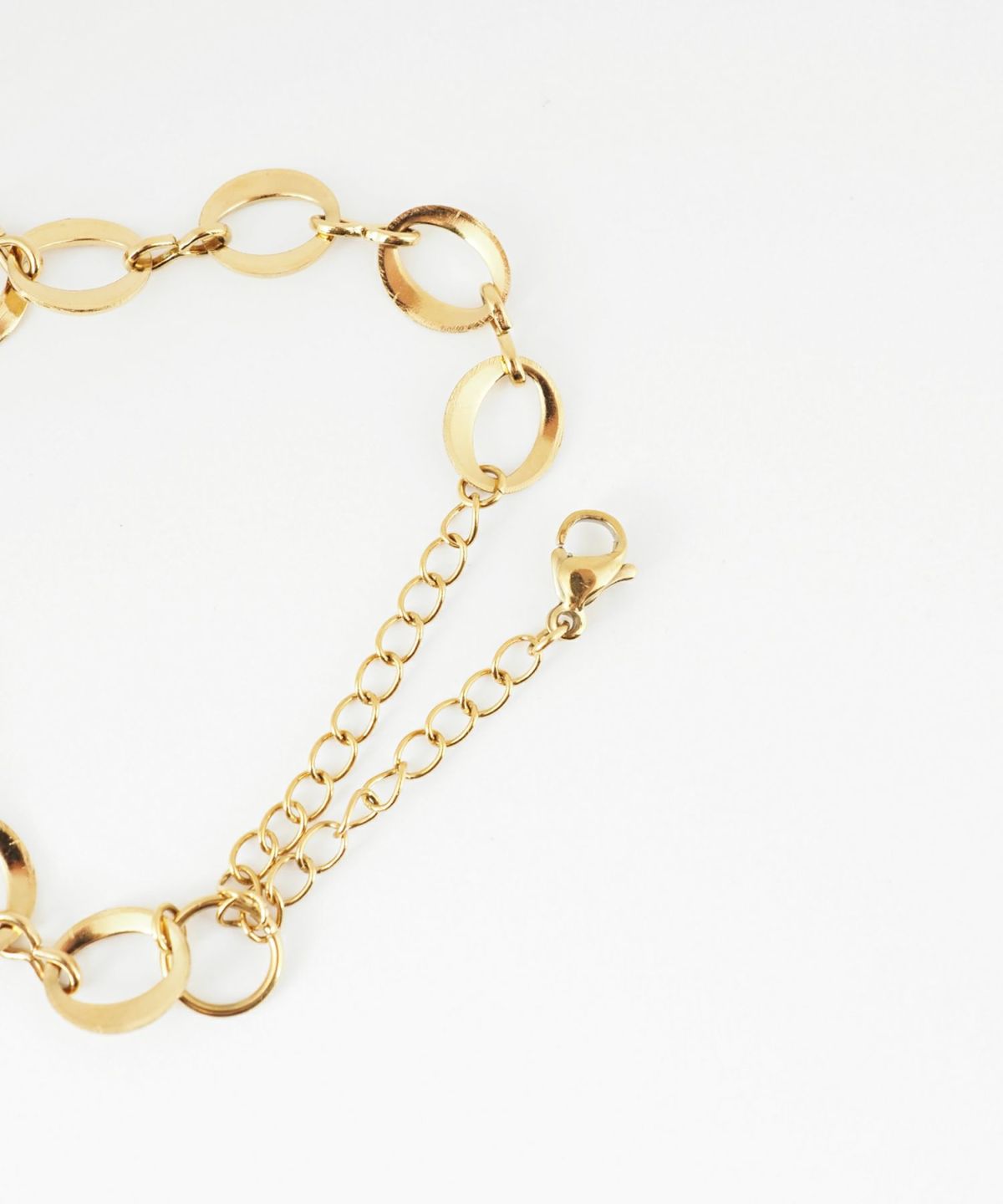 サークルチェーン2wayステンレスブレスレット・アンクレット【Zoule】