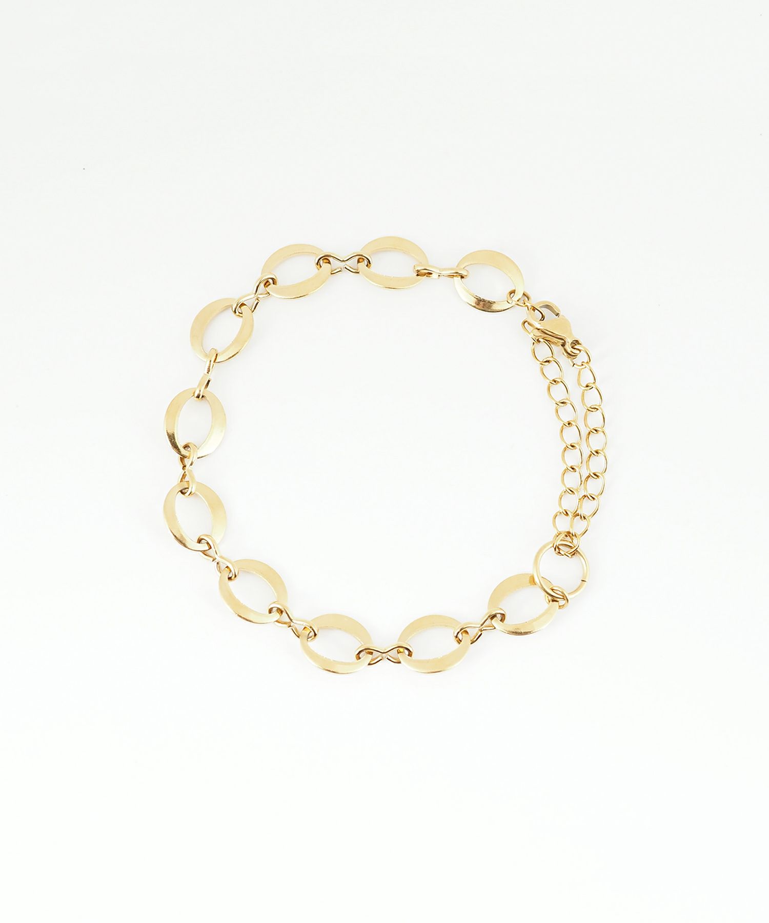 サークルチェーン2wayステンレスブレスレット・アンクレット【Zoule】