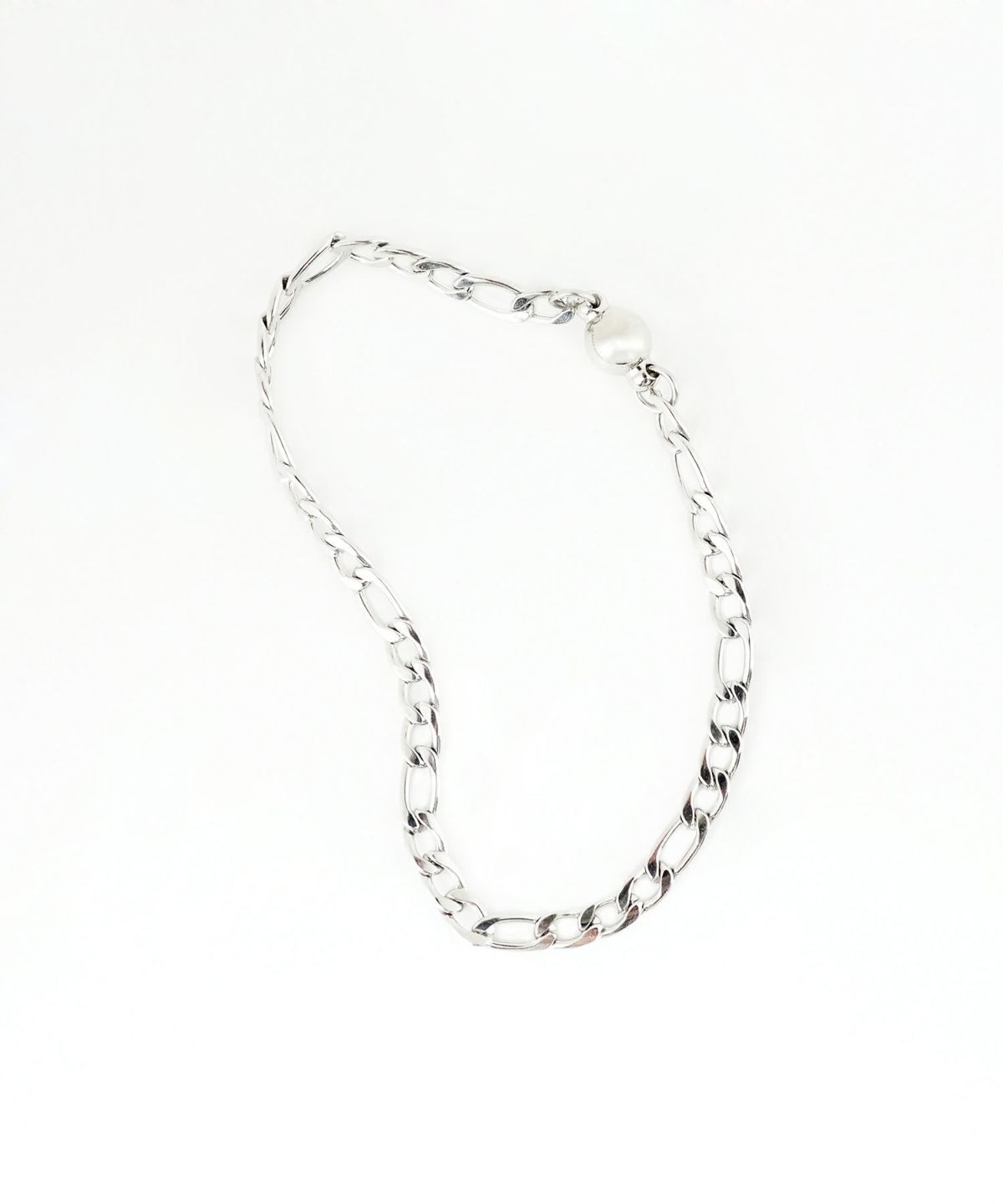 フィガロチェーンマグネットステンレスブレスレット