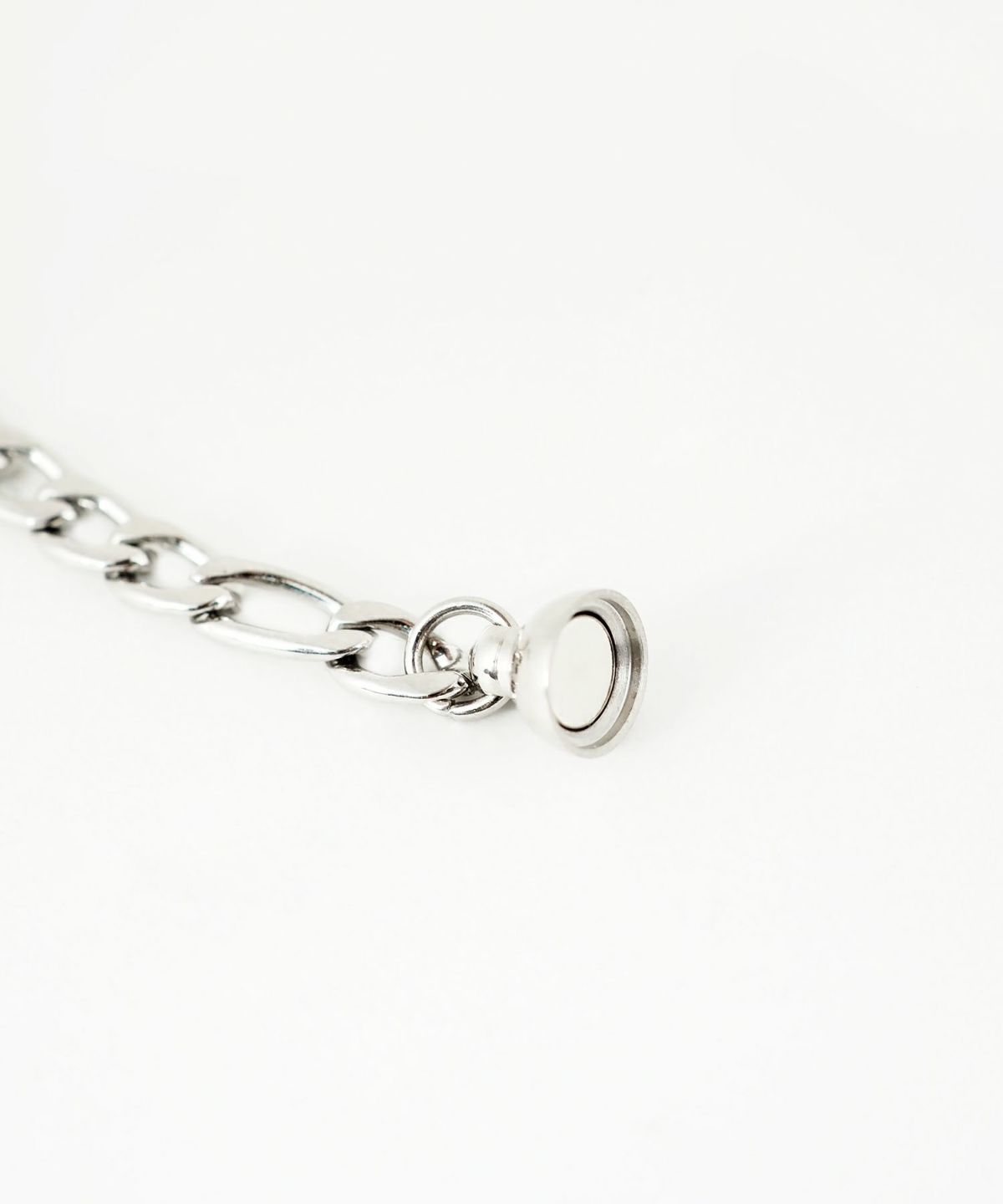 フィガロチェーンマグネットステンレスブレスレット