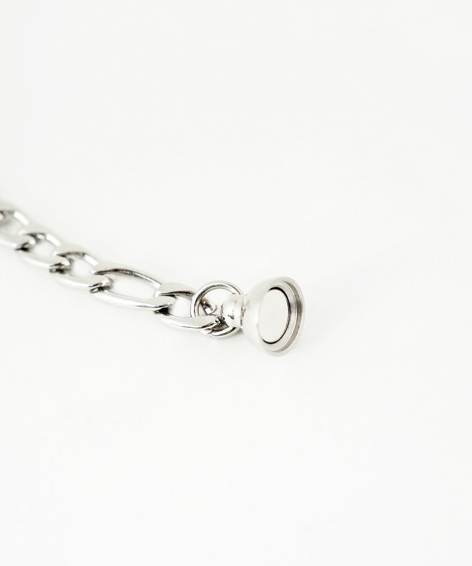 フィガロチェーンマグネットステンレスブレスレット