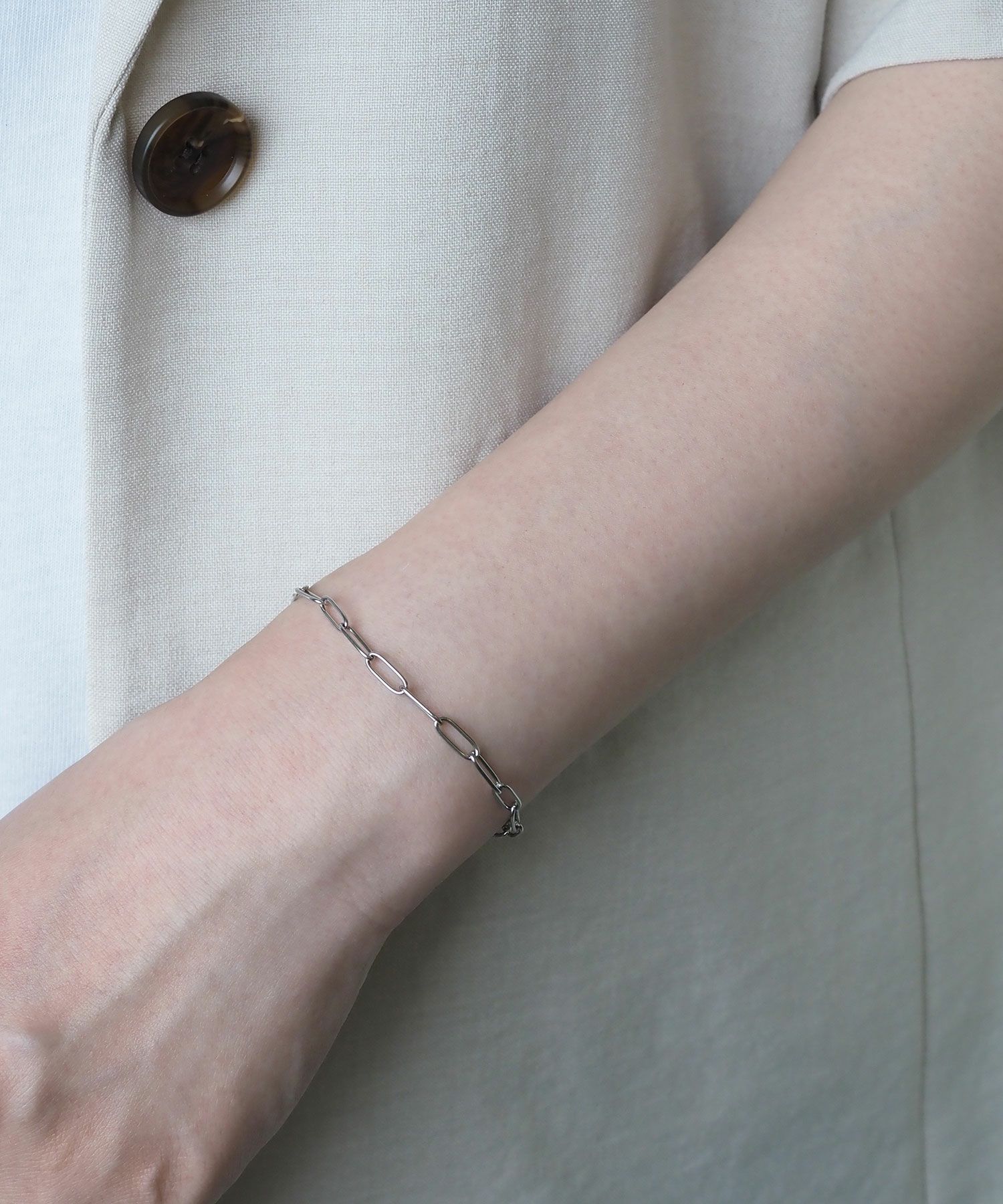 アズキチェーンマグネットステンレスブレスレット