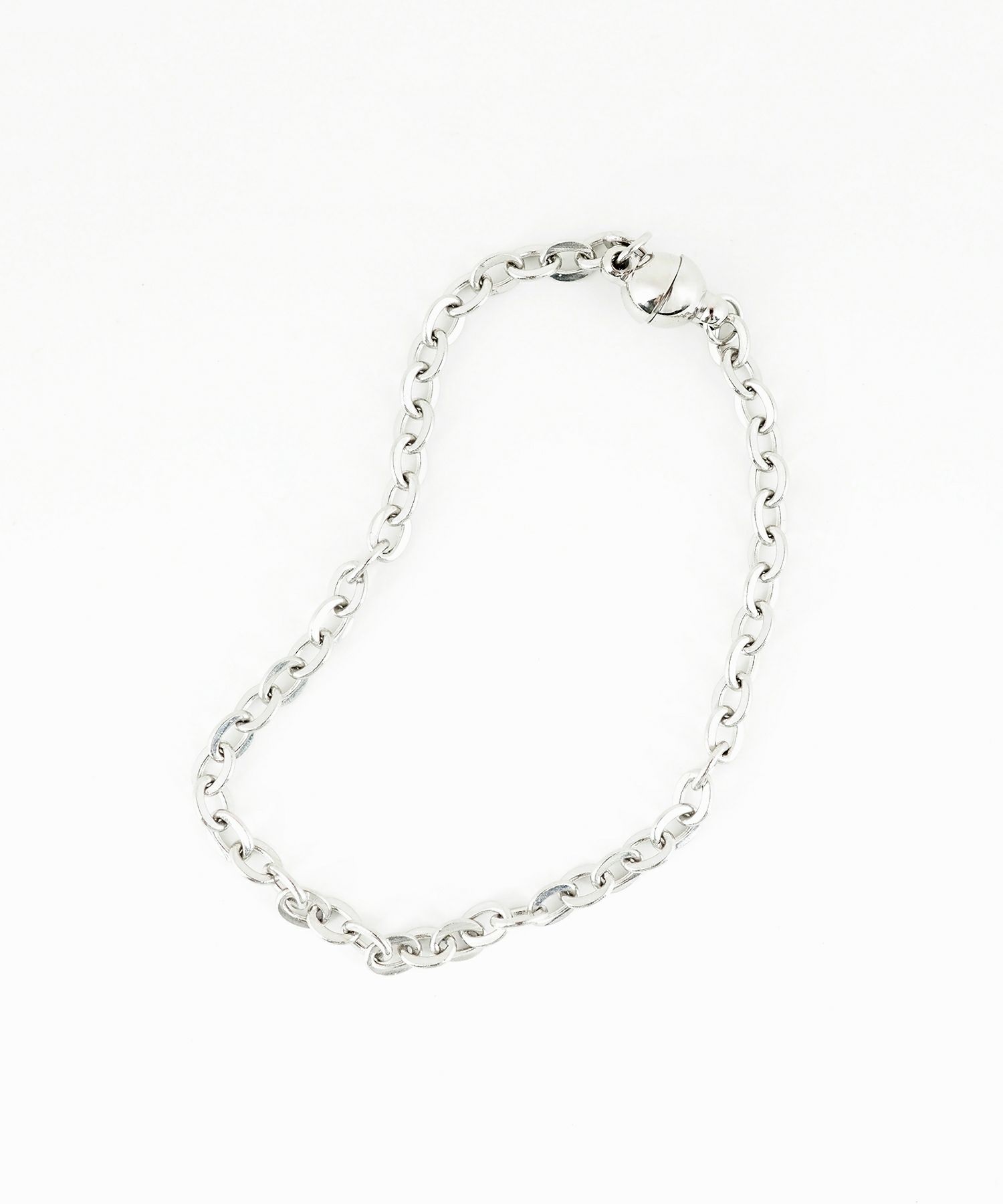 Fケーブルチェーンマグネットステンレスブレスレット