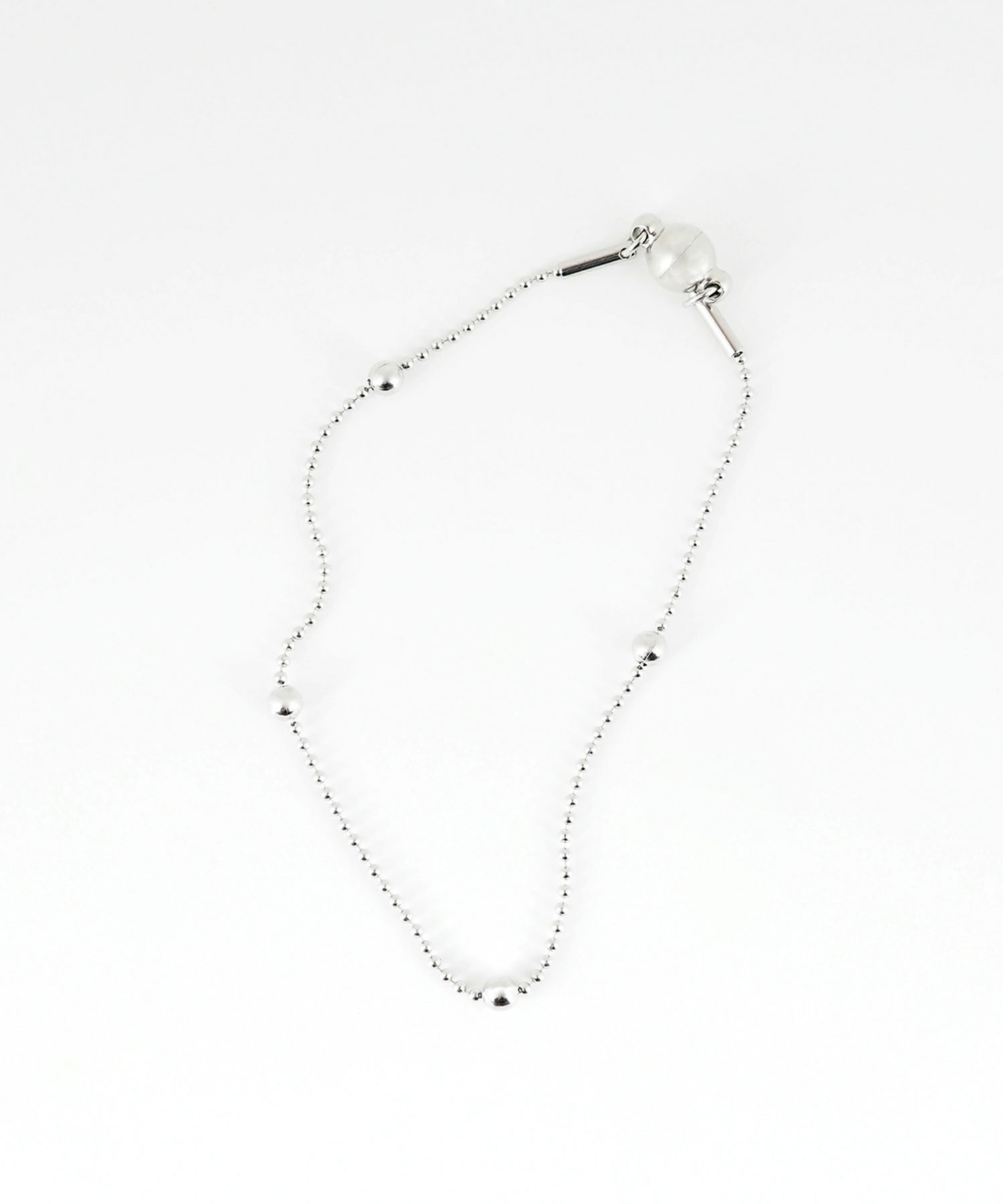 ボールチェーンマグネットステンレスブレスレット