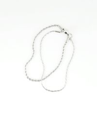 パイプロープチェーン2連マグネットステンレスブレスレット