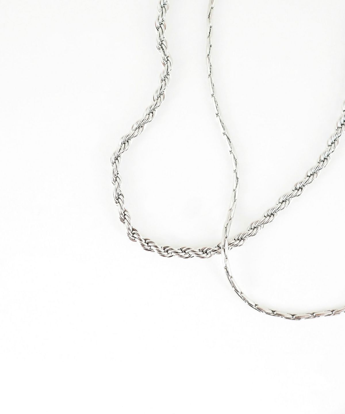 パイプロープチェーン2連マグネットステンレスブレスレット