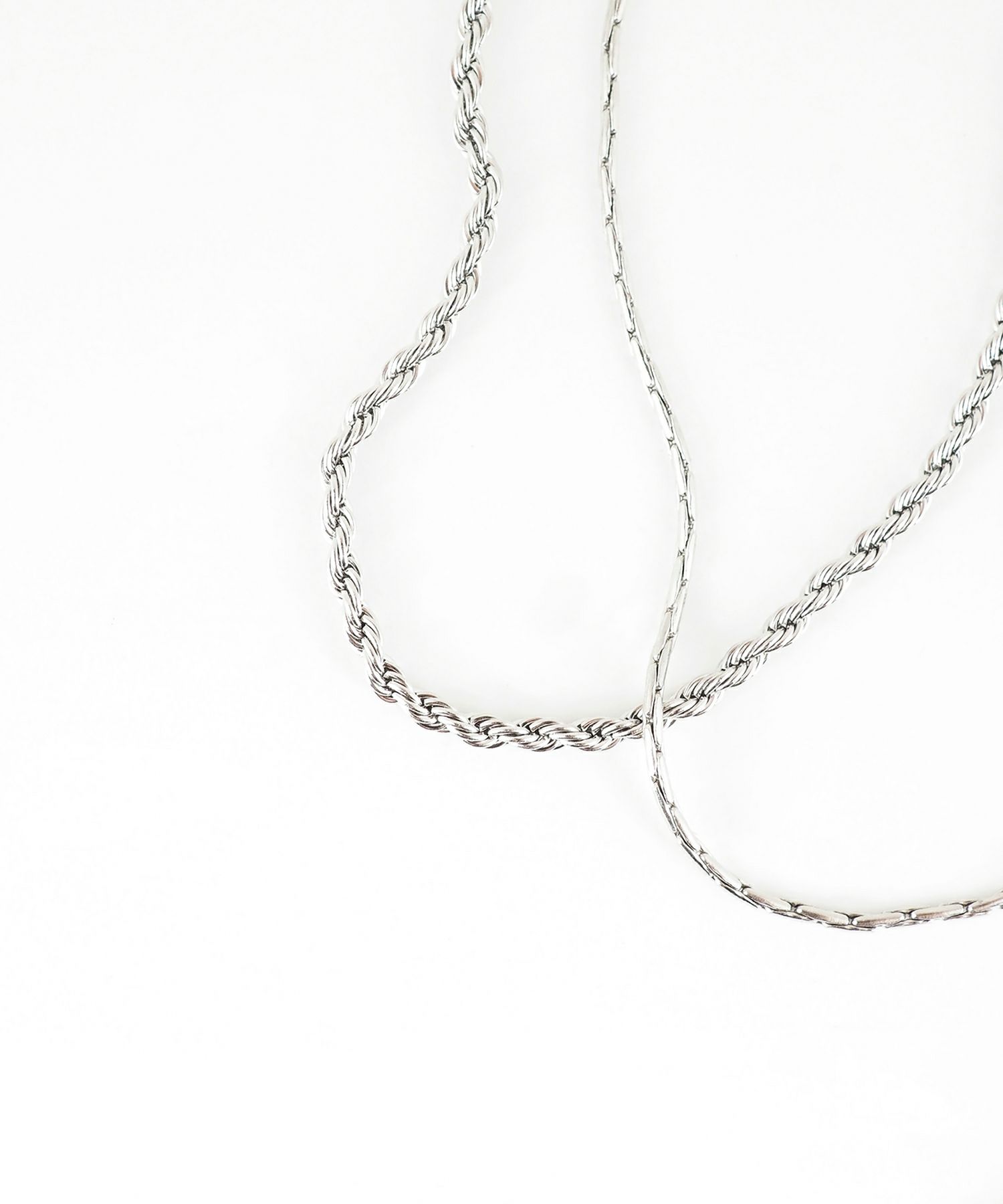 パイプロープチェーン2連マグネットステンレスブレスレット