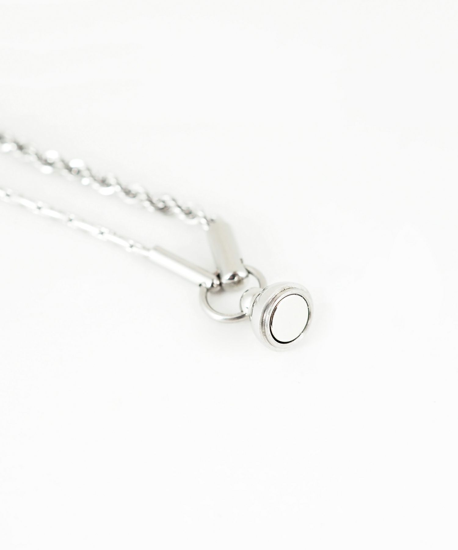 パイプロープチェーン2連マグネットステンレスブレスレット