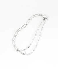 ミックスチェーンマグネットステンレスブレスレット