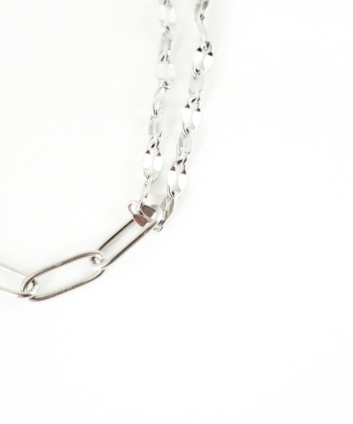 ミックスチェーンマグネットステンレスブレスレット