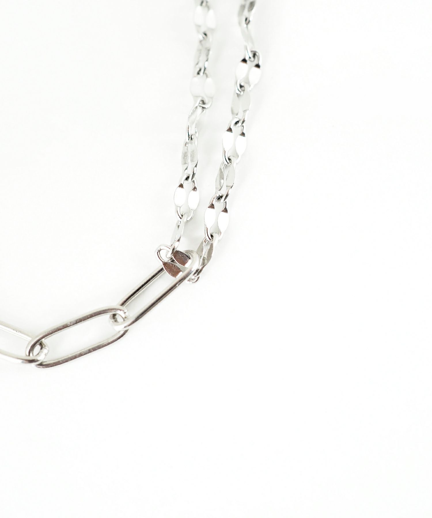 ミックスチェーンマグネットステンレスブレスレット