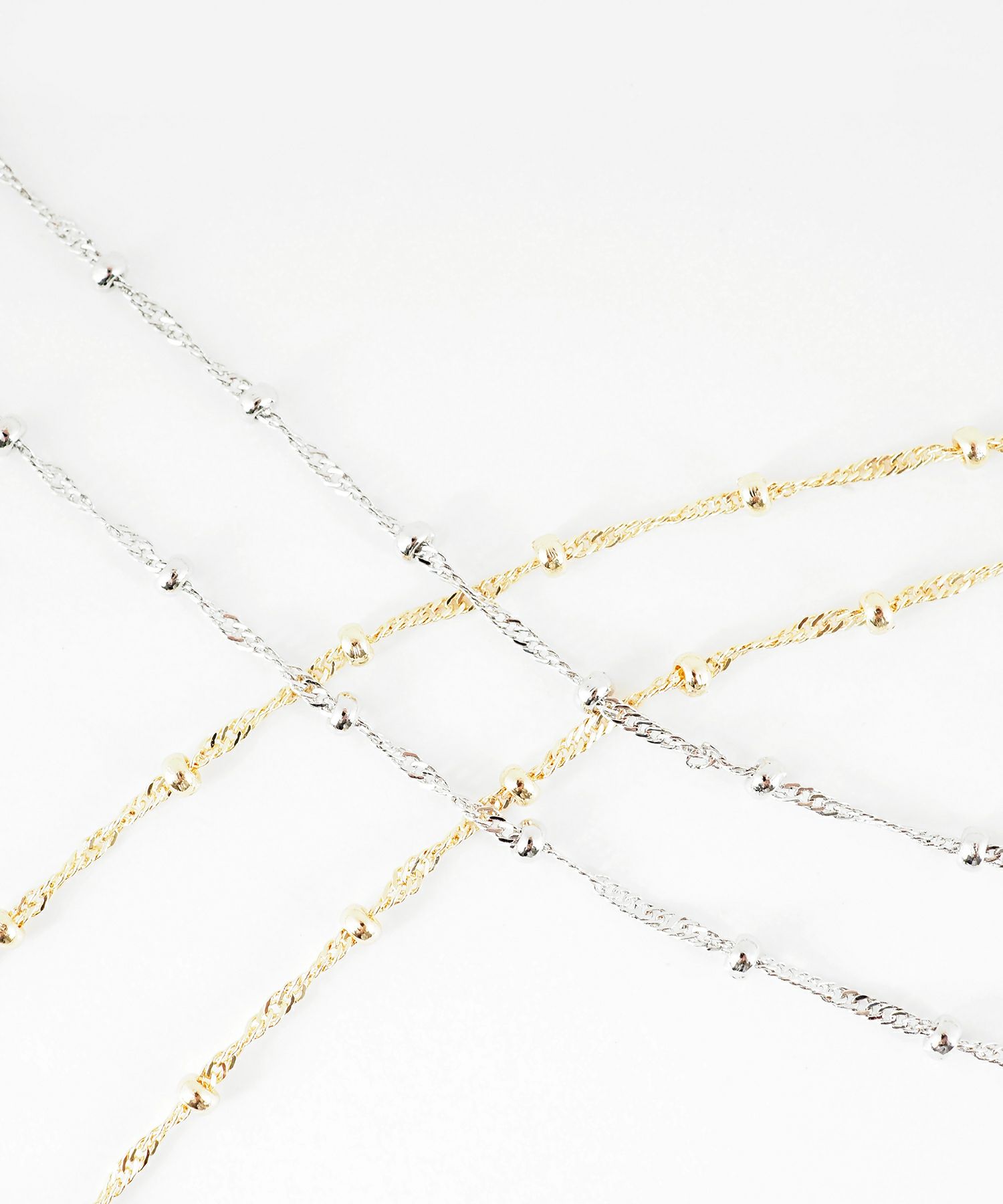 ツイストボールチェーンネックレス