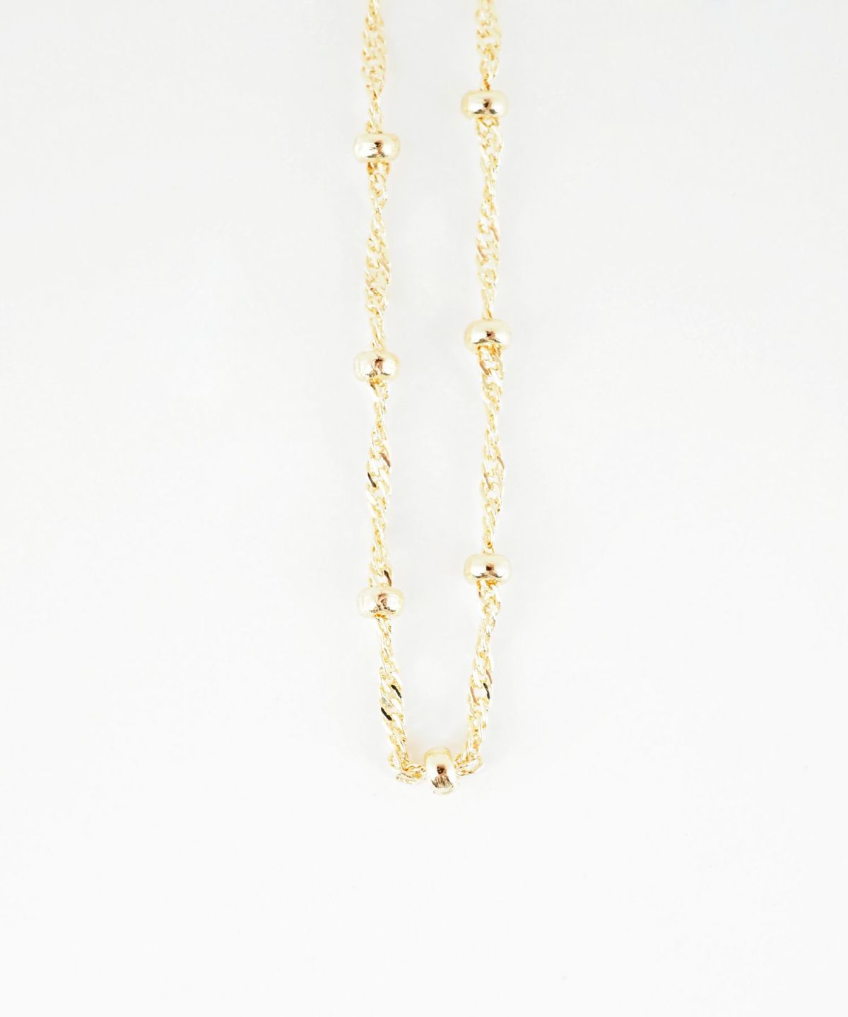 ツイストボールチェーンネックレス