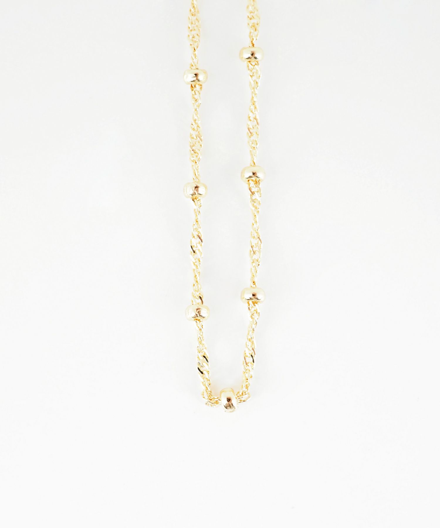 ツイストボールチェーンネックレス