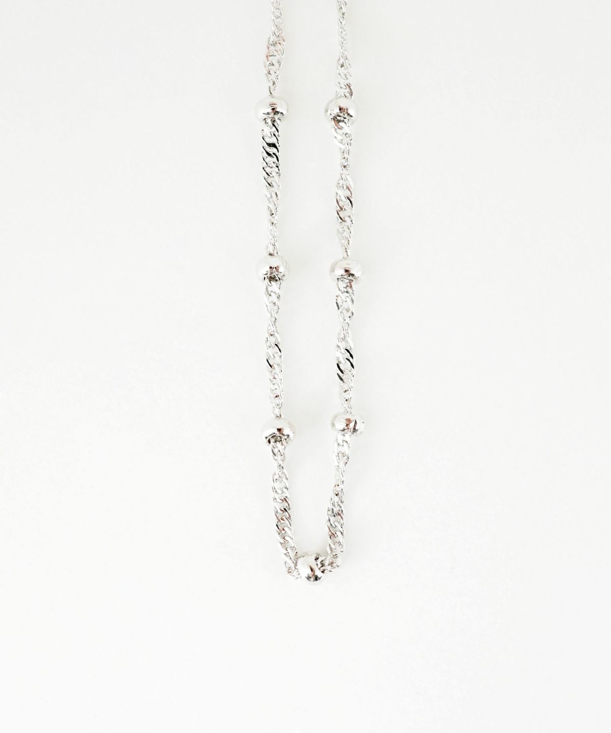 ツイストボールチェーンネックレス