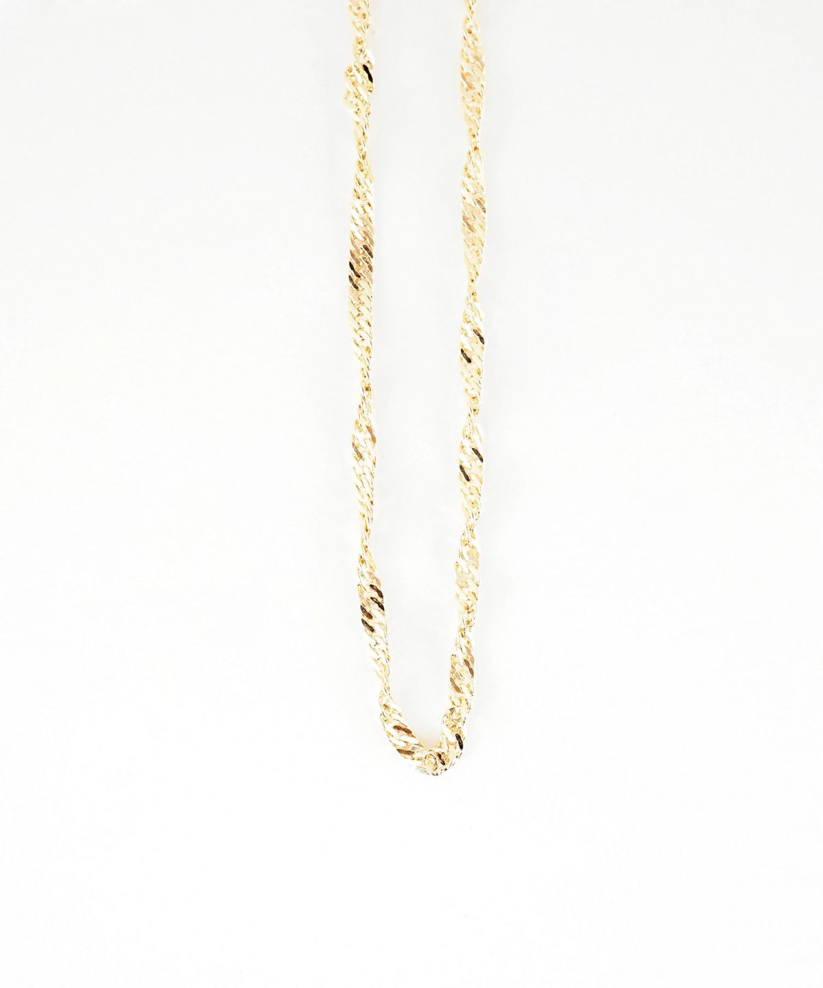 ツイストチェーンロングネックレス