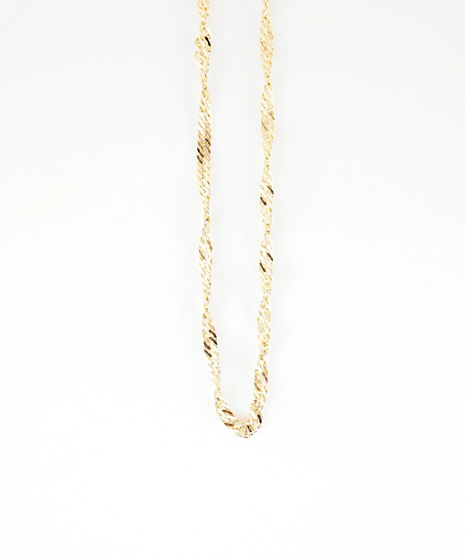 ツイストチェーンロングネックレス