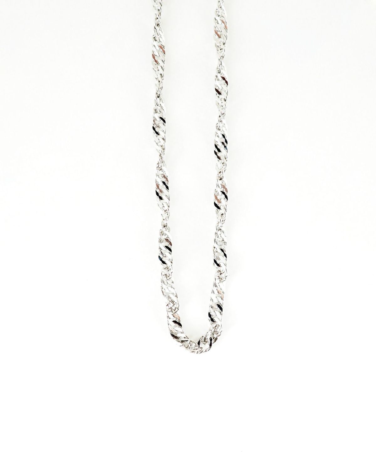 ツイストチェーンロングネックレス
