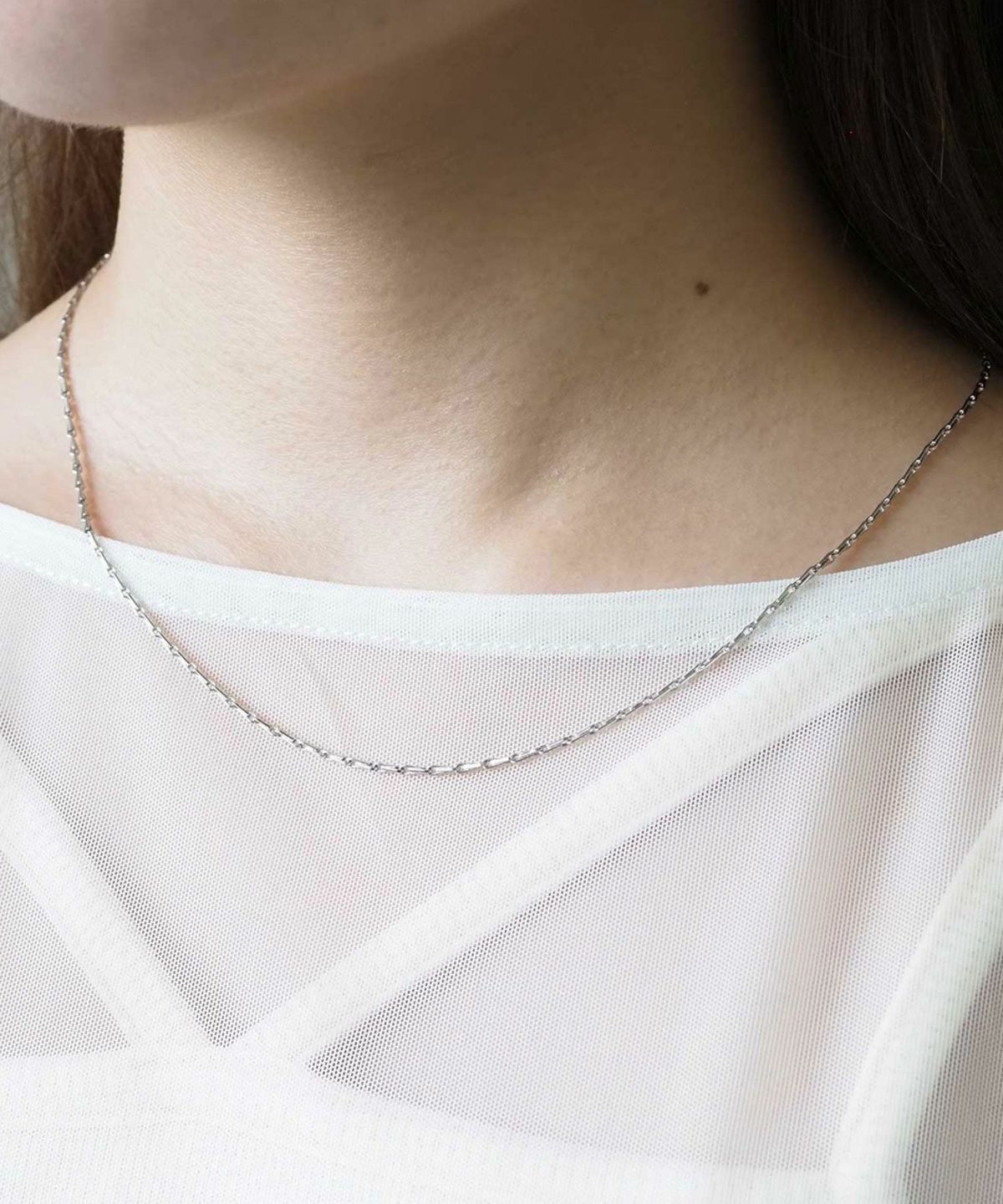 メロンシードチェーンロングネックレス