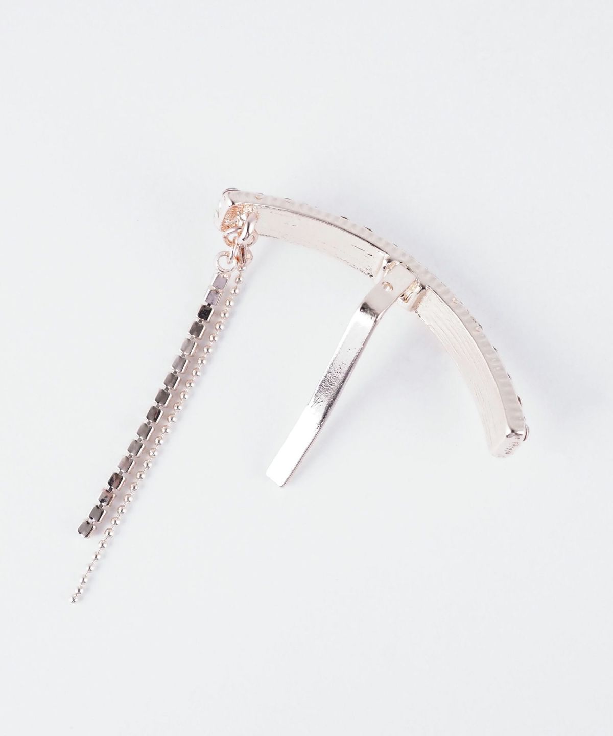 ラインストーンチェーンポニーフック