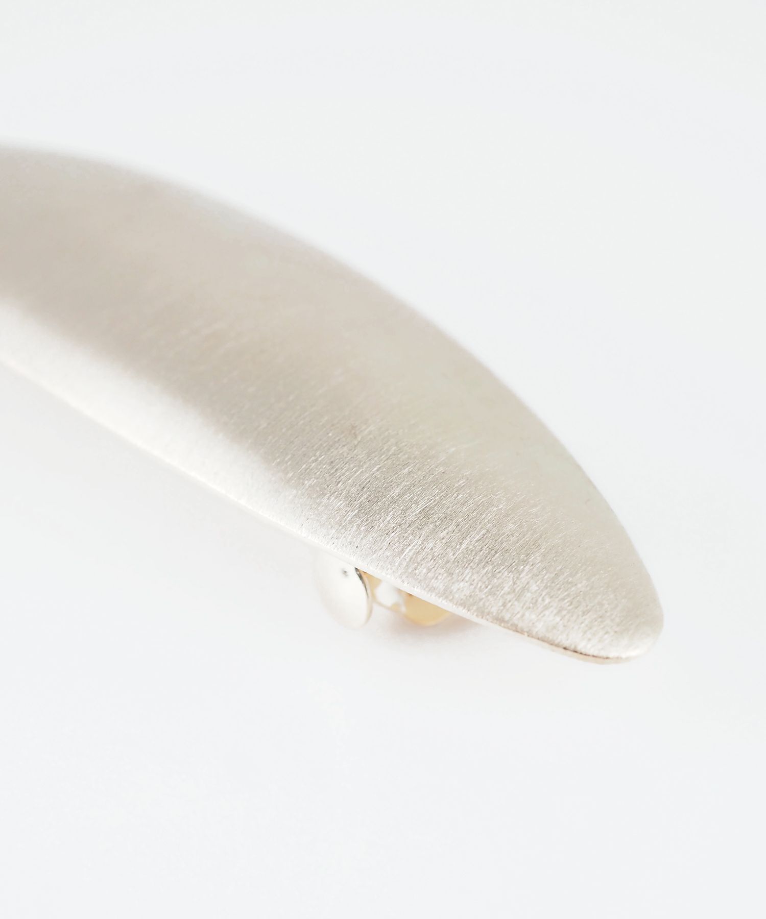 メタルオーバルバレッタ