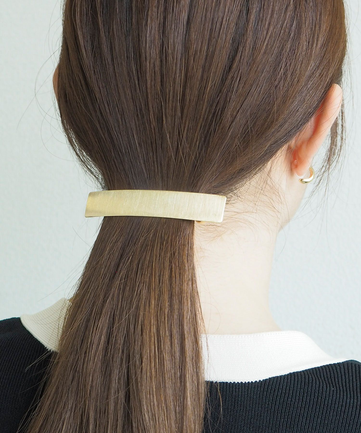 メタルスクエアバレッタ