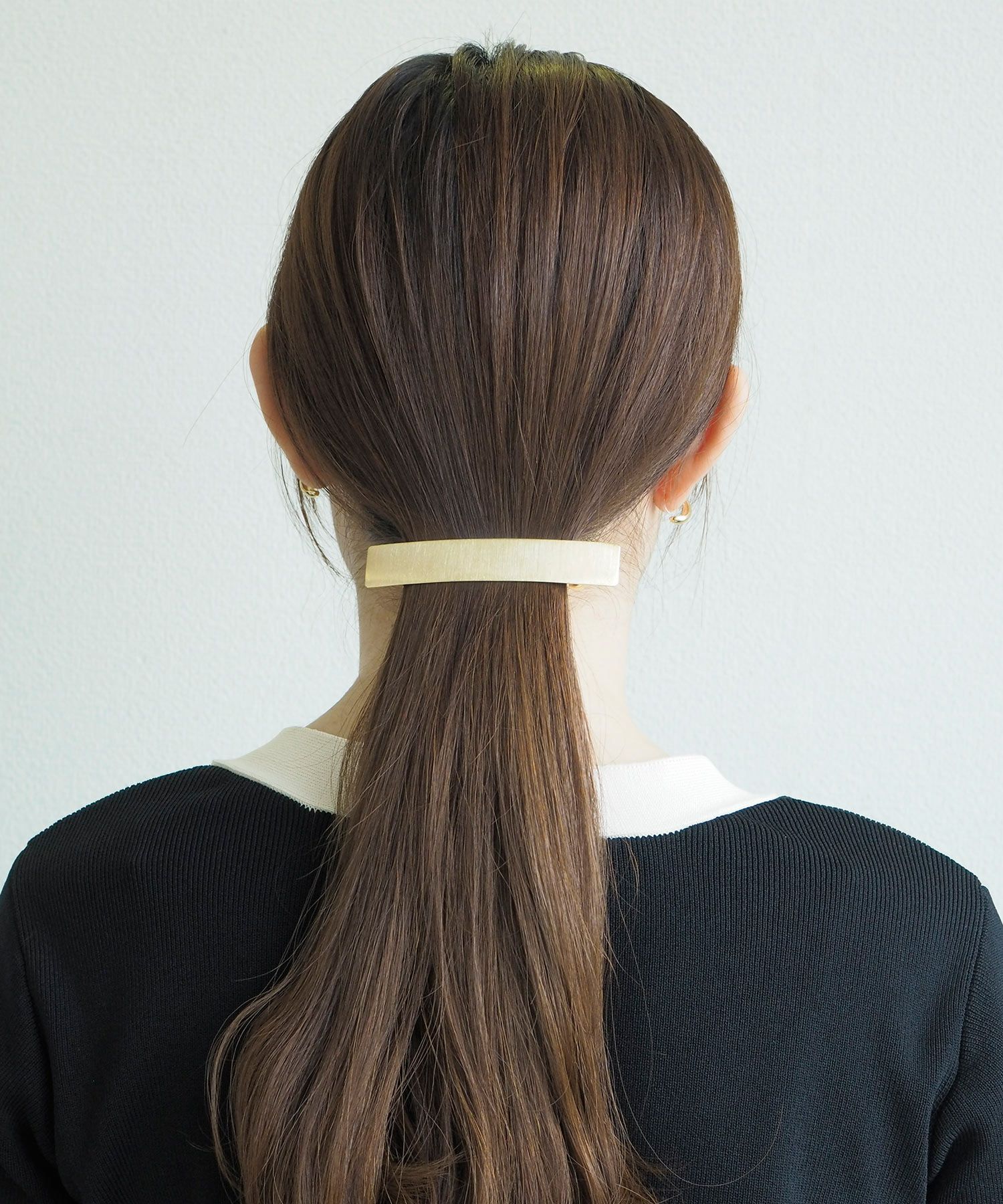 メタルスクエアバレッタ