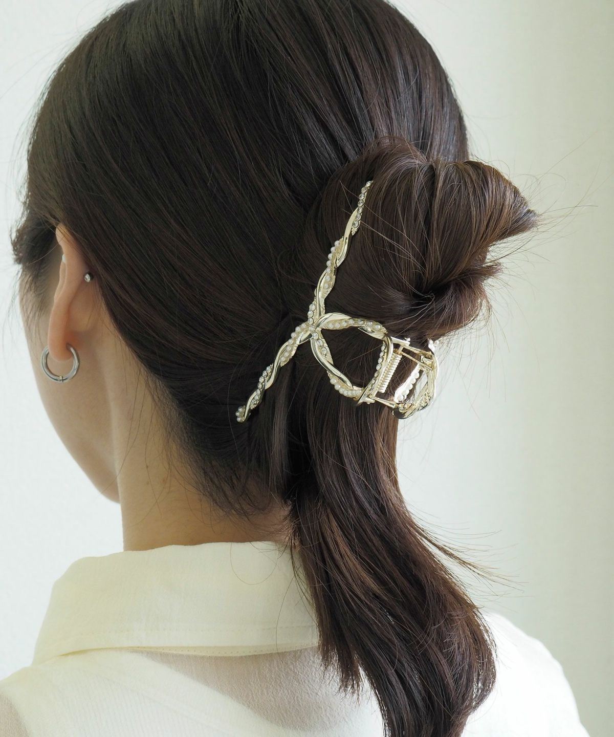 パールビジュークロスバンスクリップ