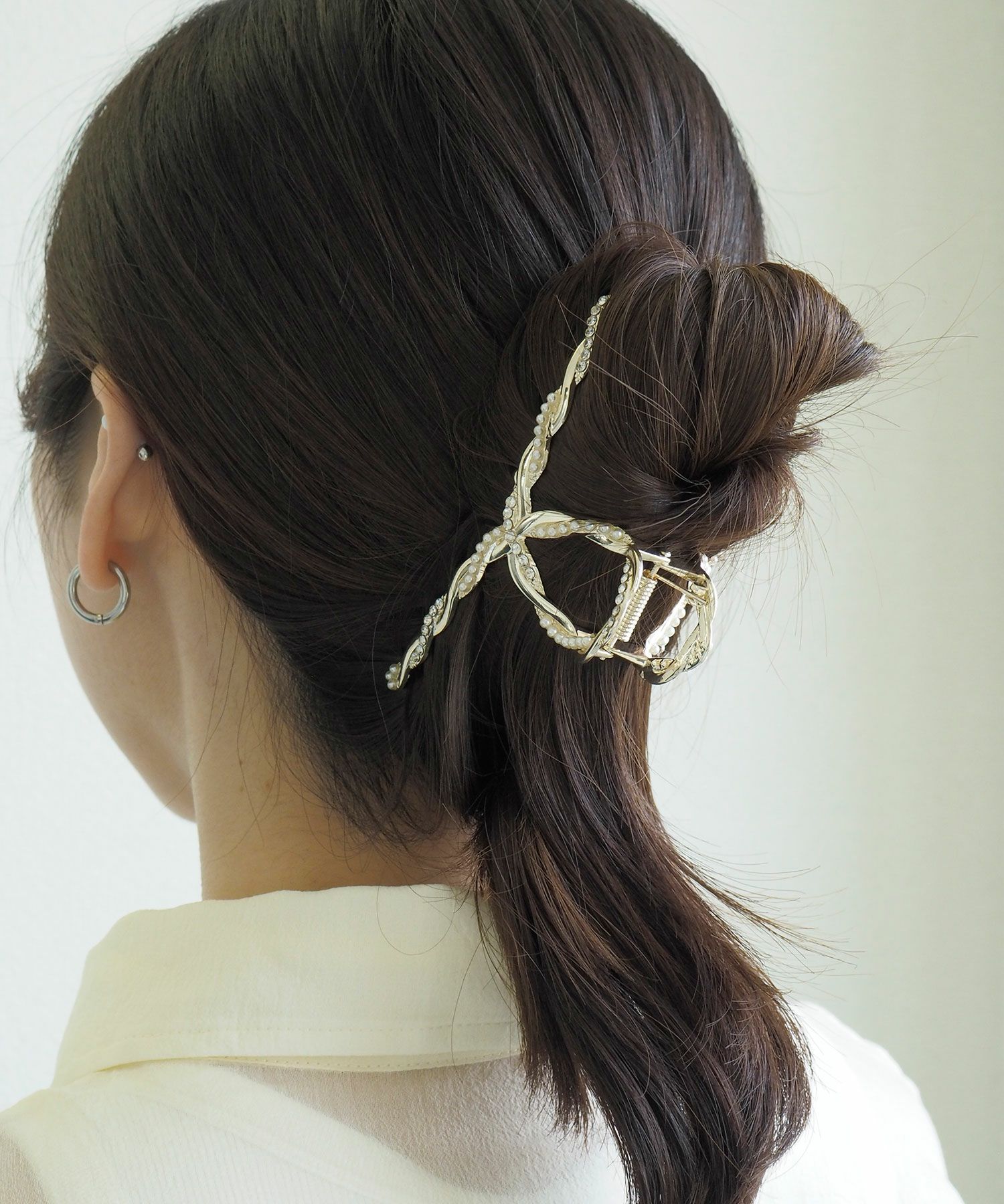 パールビジュークロスバンスクリップ