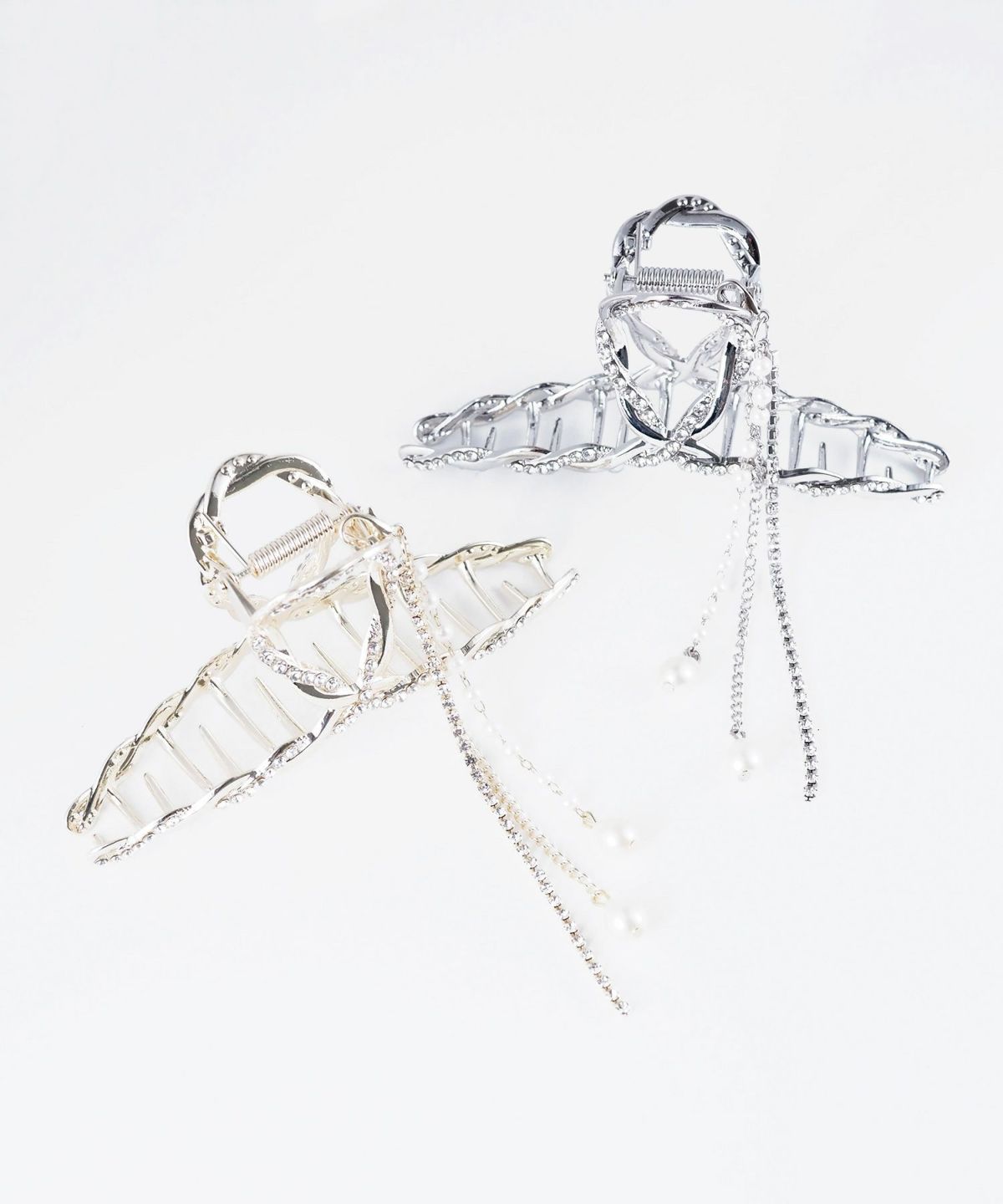 パールビジューチェーンバンスクリップ