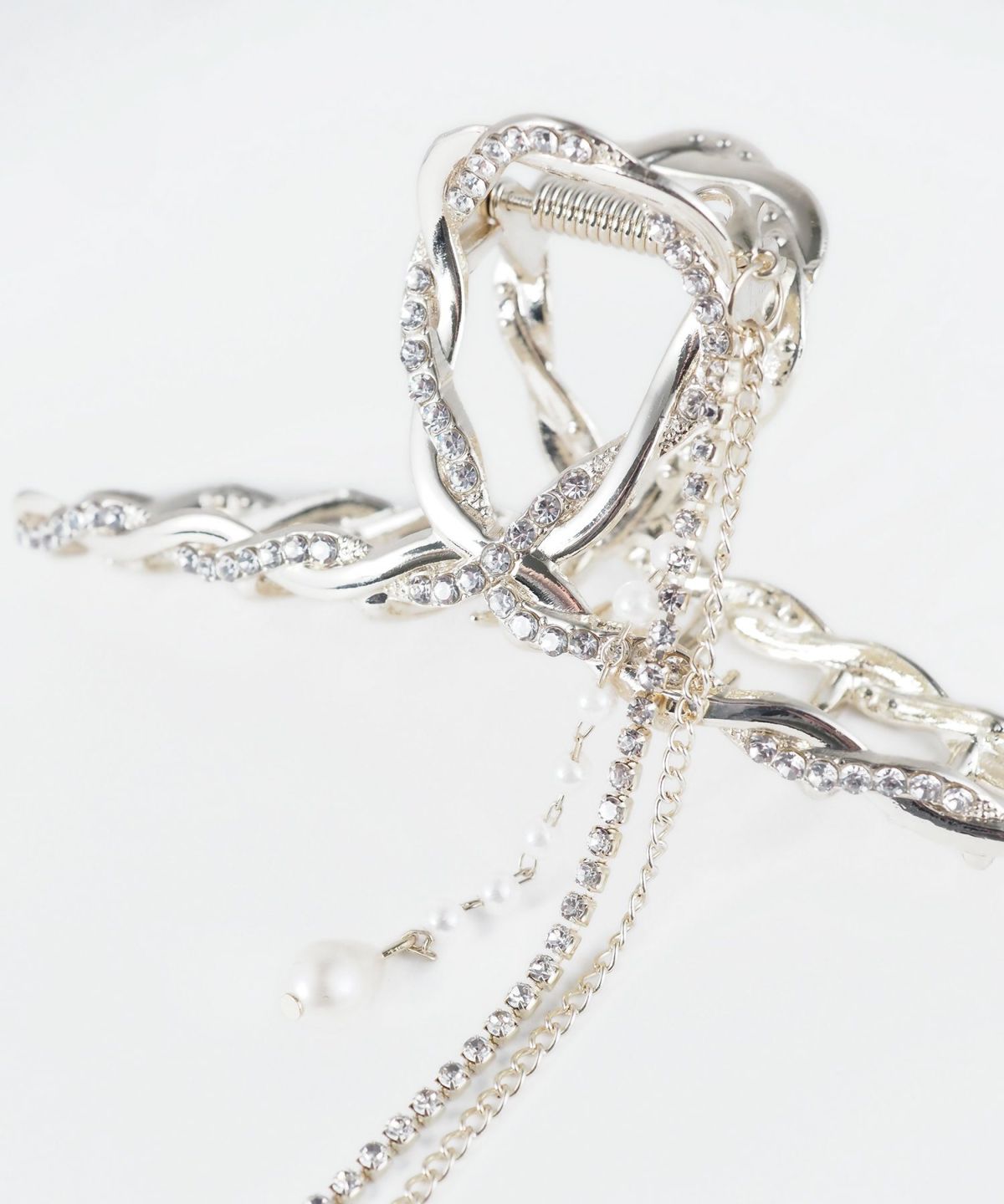 パールビジューチェーンバンスクリップ