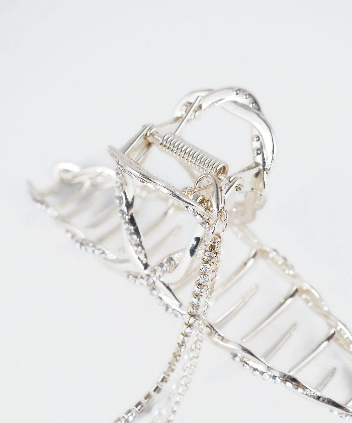 パールビジューチェーンバンスクリップ