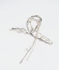 パールビジューチェーンバンスクリップ