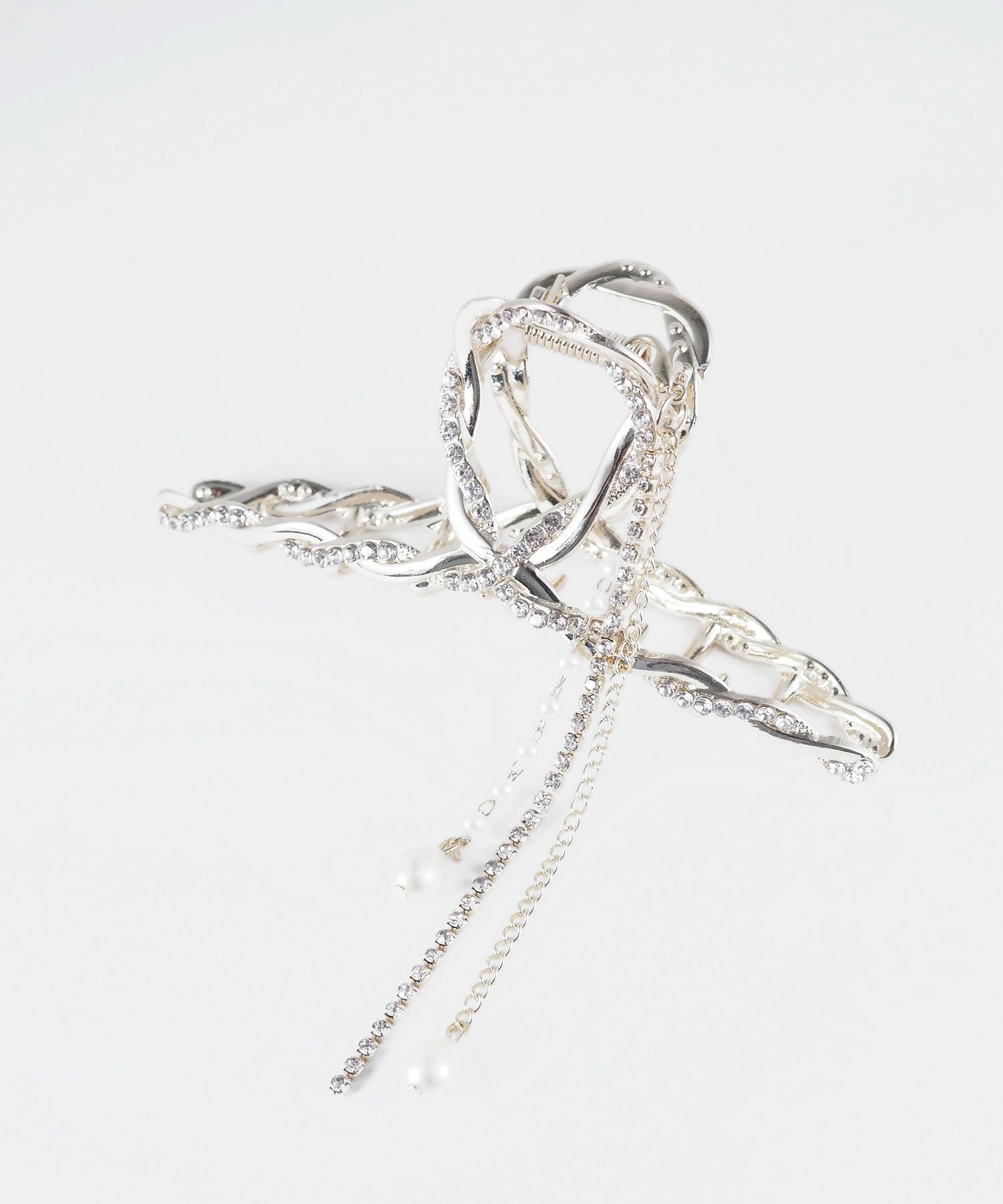 パールビジューチェーンバンスクリップ