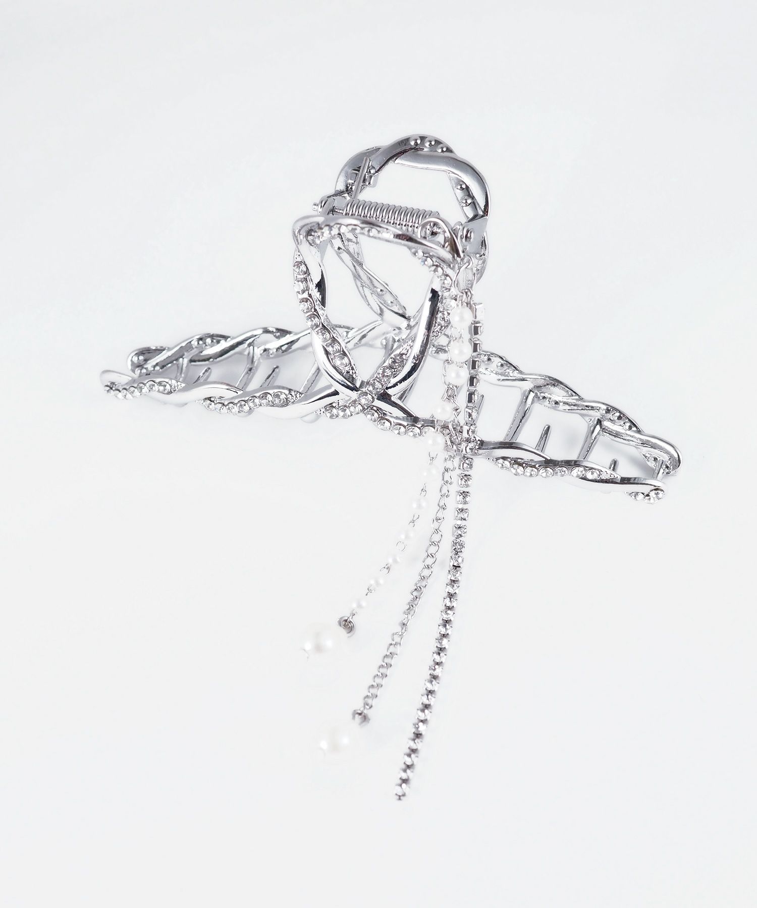 パールビジューチェーンバンスクリップ