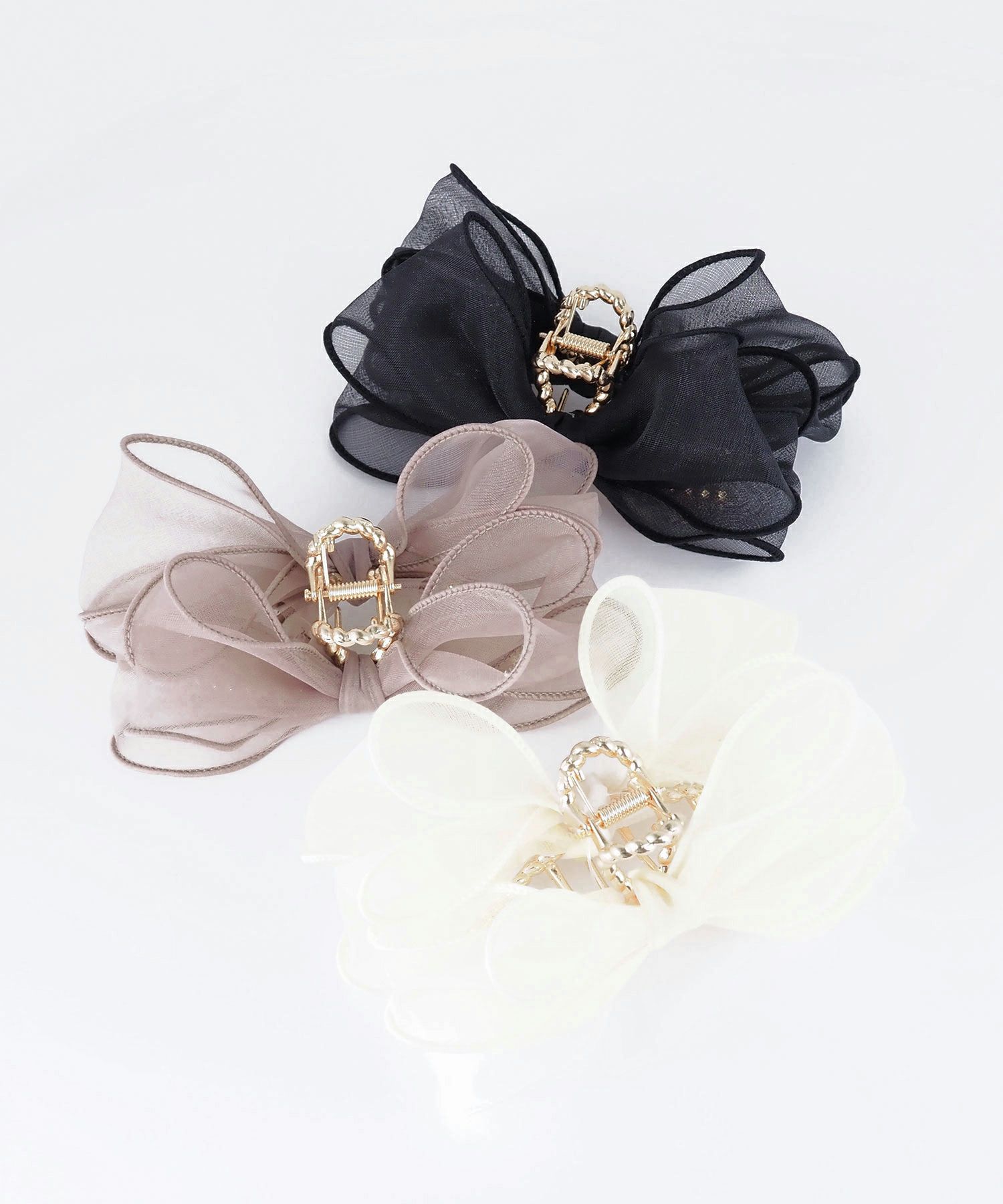 シアーリボンメタルバンスクリップ