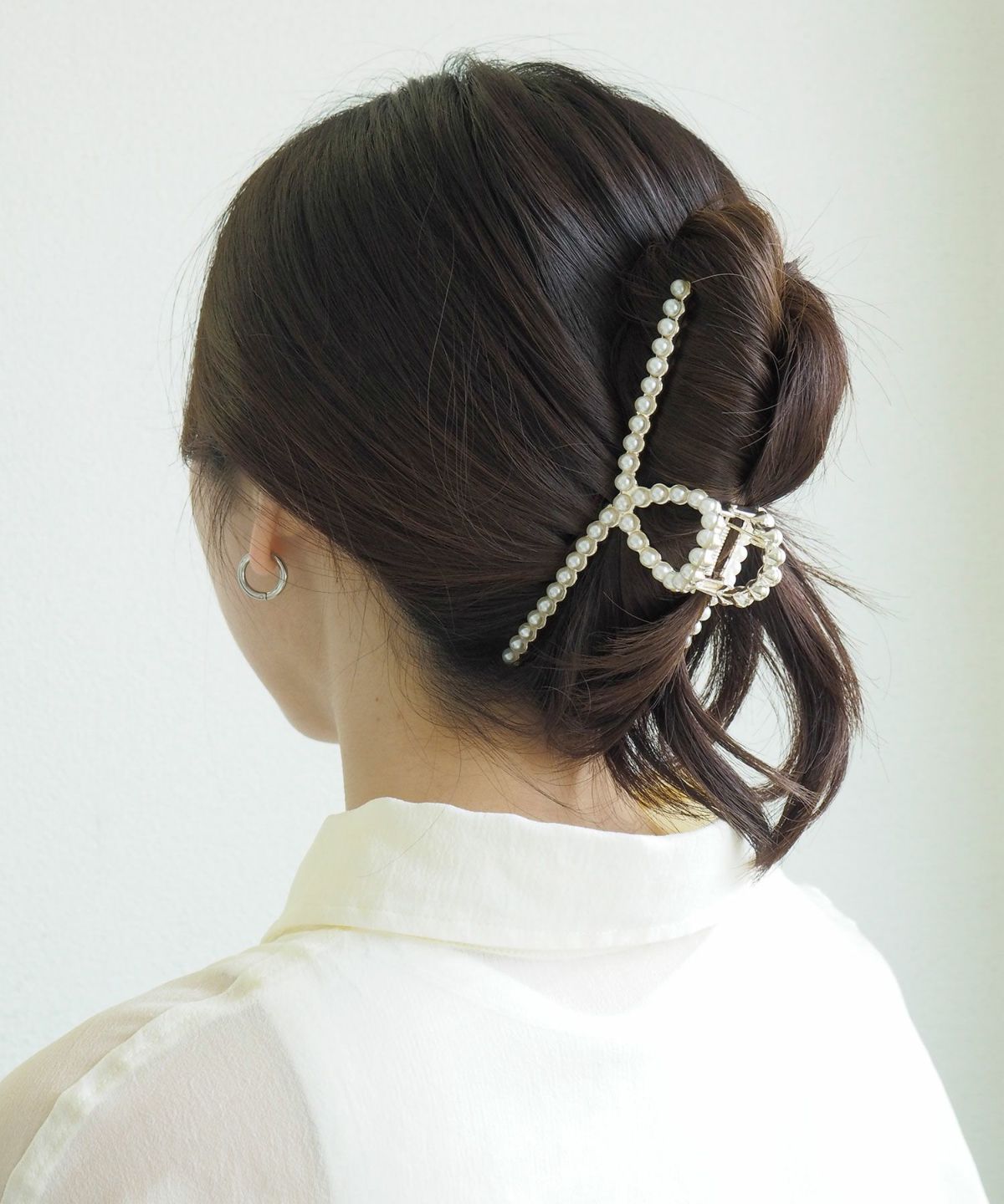 パールクロスバンスクリップ