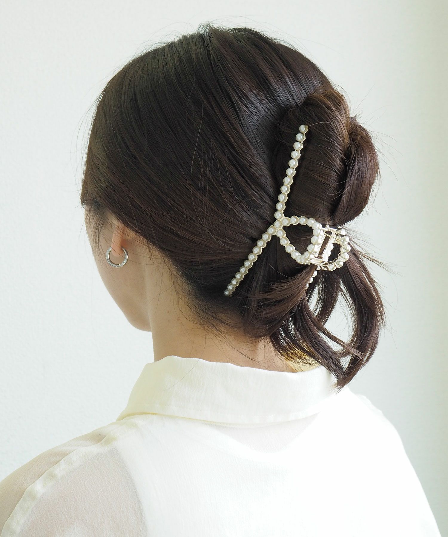 パールクロスバンスクリップ