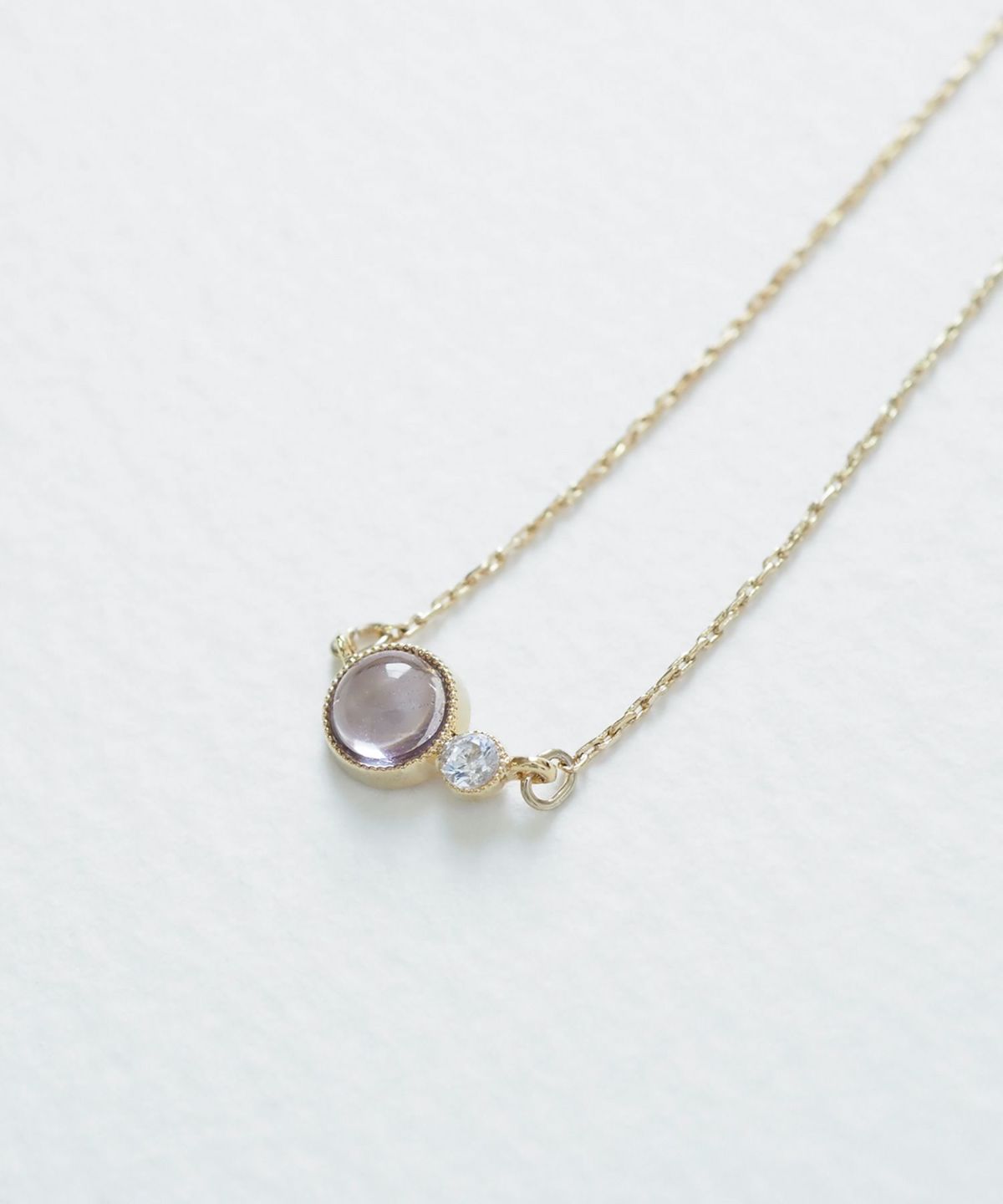 ナチュラルストーンとクリスタルのネックレス【MUK Dreamy stone】