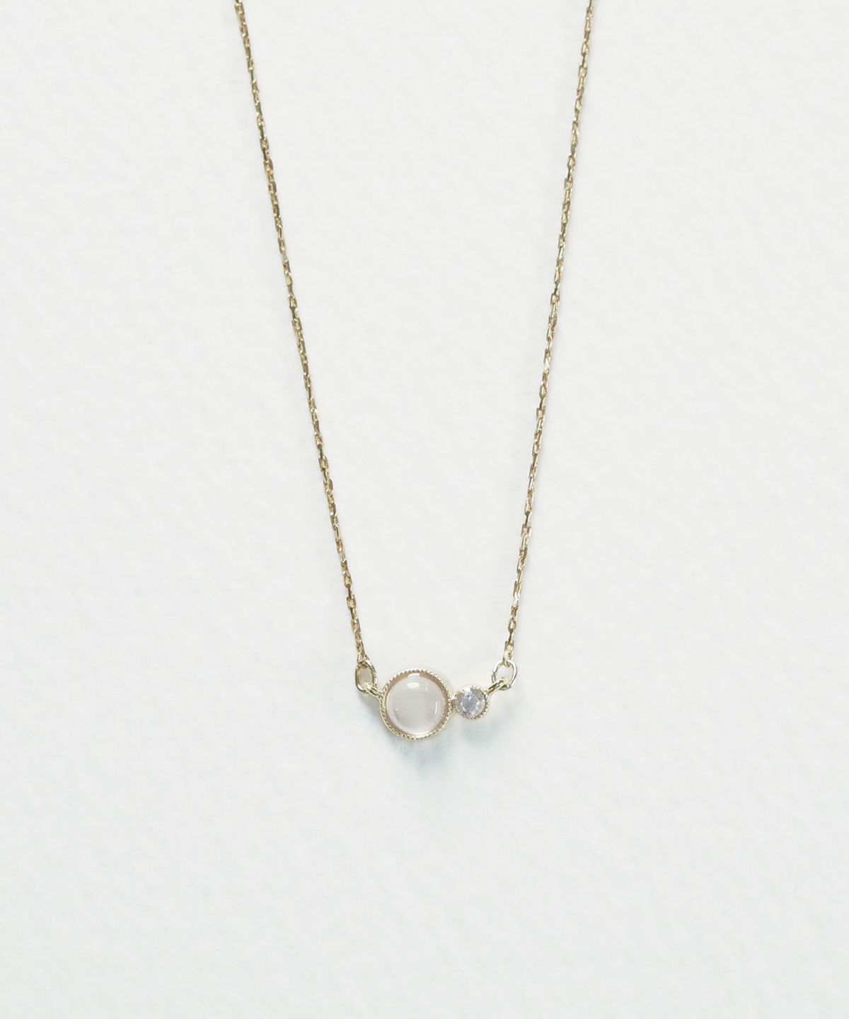 ナチュラルストーンとクリスタルのネックレス【MUK Dreamy stone】