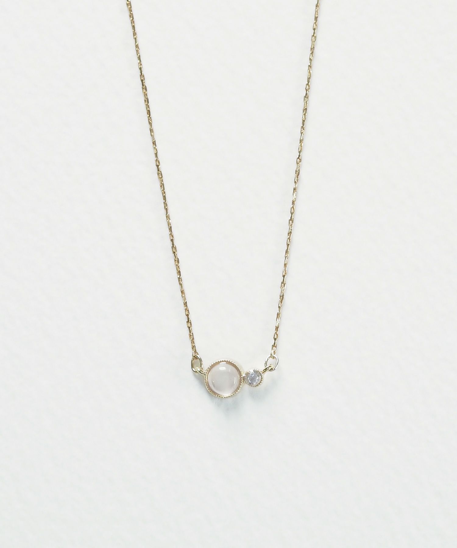 ナチュラルストーンとクリスタルのネックレス【MUK Dreamy stone】