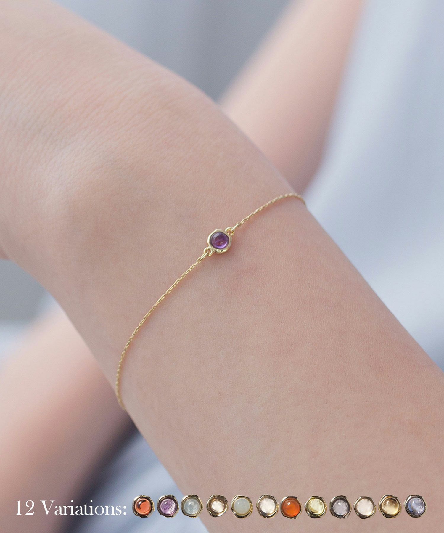 誕生石ブレスレット【MUK Dreamy stone】